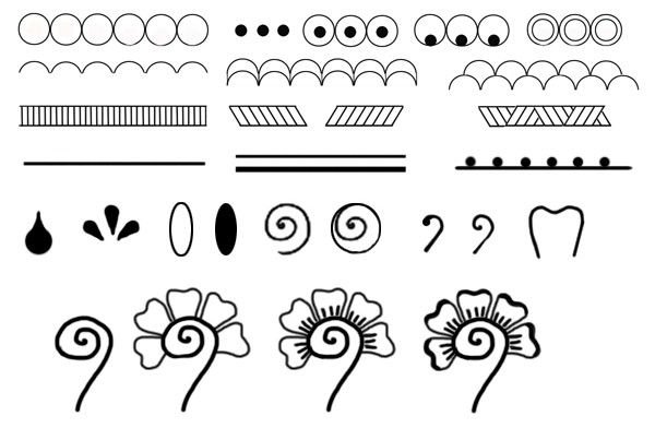 Тату хной эскизы