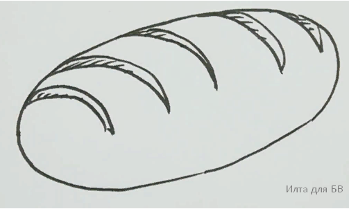 Батон карандашом