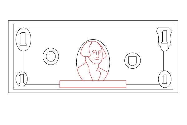 Рисуем деньги поэтапно