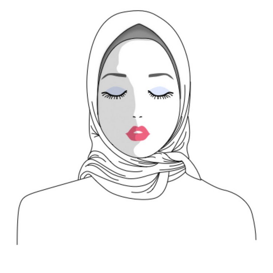Как нарисовать хиджаб на девушке