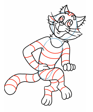 Кот Матроскин рисование