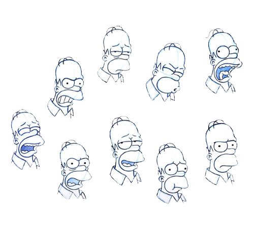 Первая рисовка Гомера Симпсона