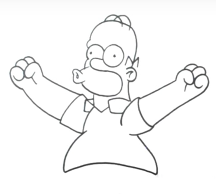 Как нарисовать Гомера Симпсона