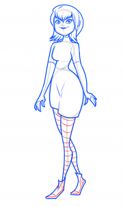 Рисуем мейвис поэтапно