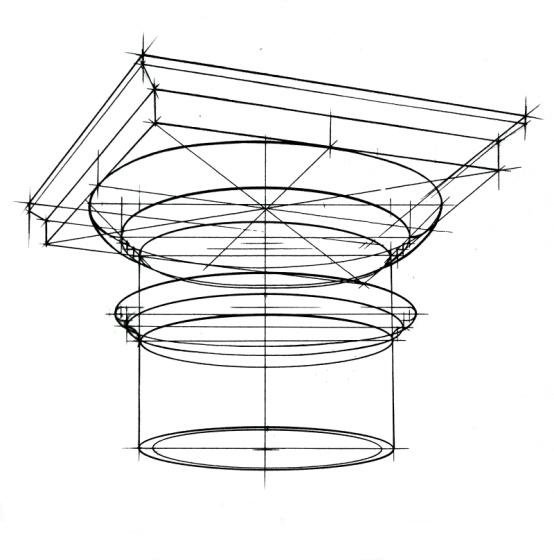 Капитель дорического ордера построение