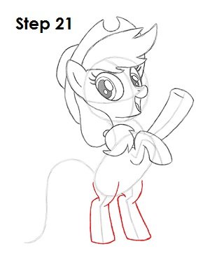 Нарисовать Эпплджек поэтапно