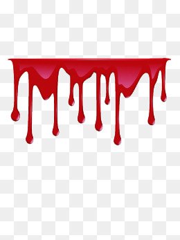 Стекающая красная краска