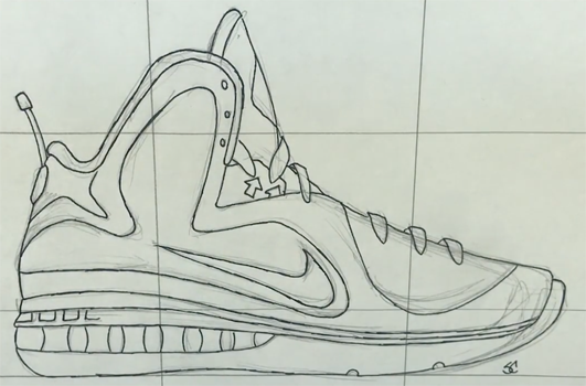 Рисовать найк карандашом