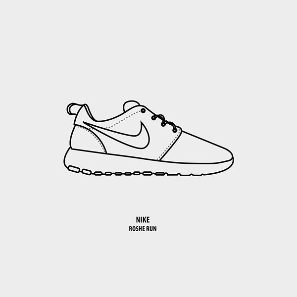 Кроссовки найк карандашом