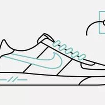 Легко нарисовать кроссовки Nike