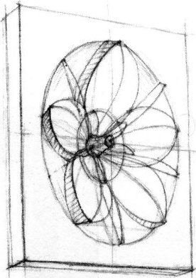 Конструктивное построение гипсовой розетки