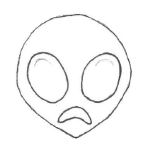 Раскраска ЭМОДЖИ пришелец
