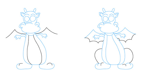 Рисуем мультгероев Дракоша