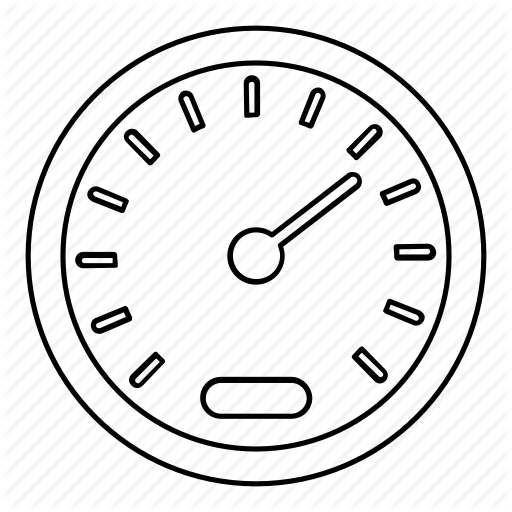 Спидометр черно белый