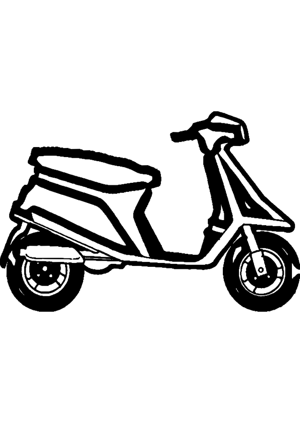 Скутер рисунок для детей