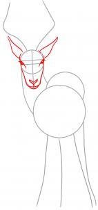 Антилопа поэтапное рисование