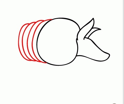 Нарисовать поэтапно карандашом броненосец