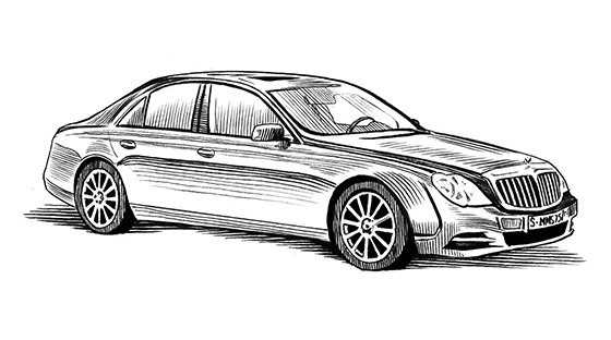 Colouring Мерседес Майбах