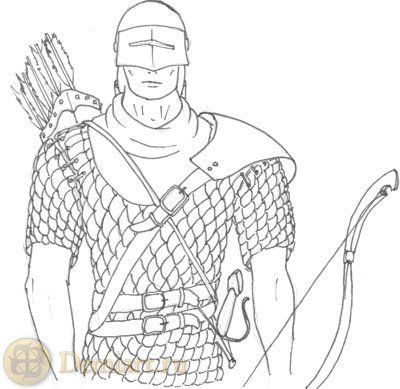 Кольчуга карандашом