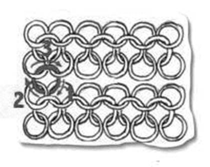 Плетение кольчуги 4 в 1 схема