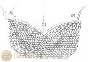 Кольчуга рисунок карандашом