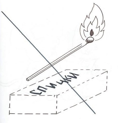 Раскраска спички