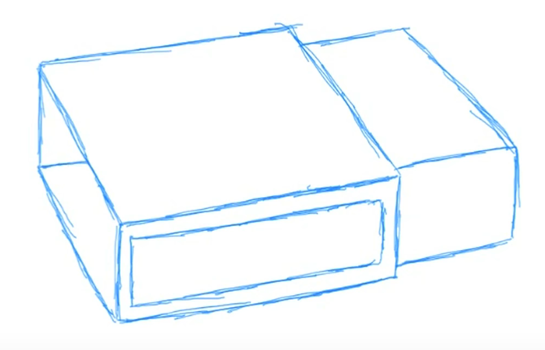 Коробок спичек карандашом