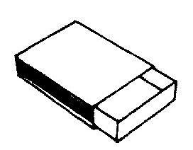 Пустой спичечный коробок