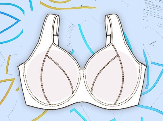 Лекало бюстгальтера с чашечками