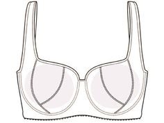 Лекало бюстгальтера на косточках балконет