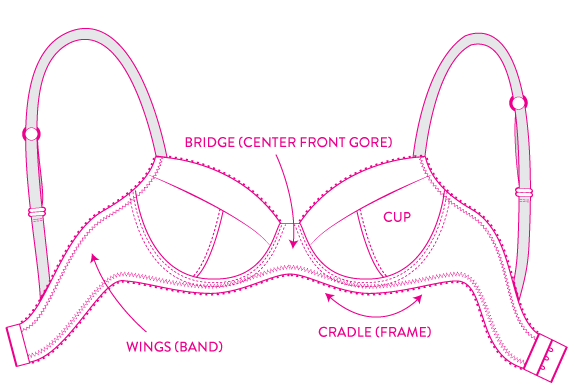 Схема бюстгальтера