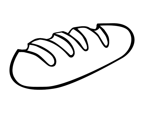 Раскраска хлеб