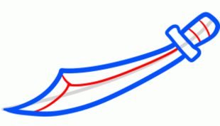 Как рисуется сабля