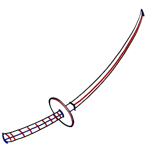 Нарисовать саблю