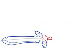 Как нарисовать метание меча