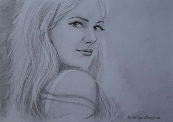 Хюррем рисунок карандашом