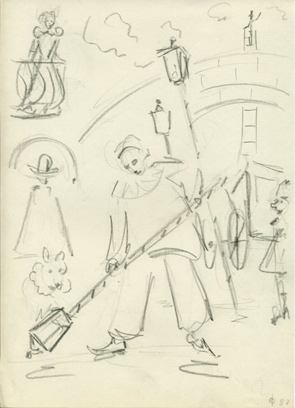 Пьеро эскиз