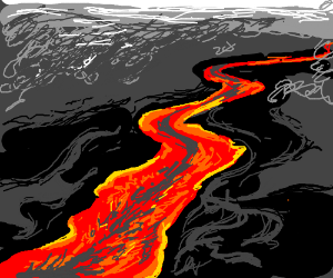 Поток ЛАВЫ рисунок