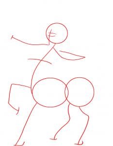 Стрелец рисунок карандашом для начинающих