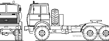 МАЗ рисунок карандашом
