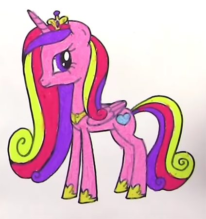 Нарисовать пони принцесса Каденс