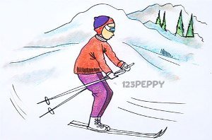 Вытынанки лыжники