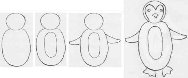 Как нарисовать пингвиненка (67 фото)