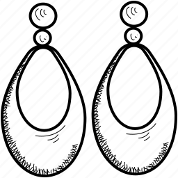 Раскраска серьги