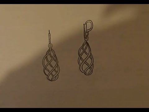 Рисуем большие серьги