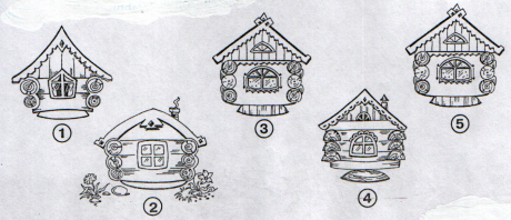 Схема рисования теремка