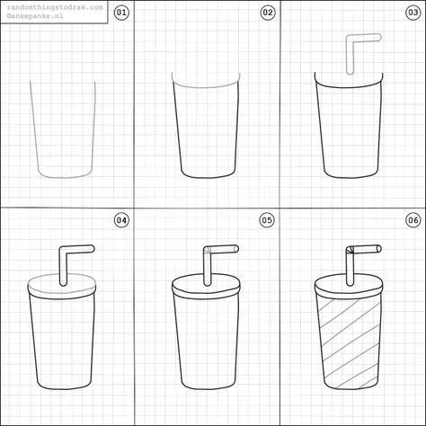 Поэтапное рисование еды