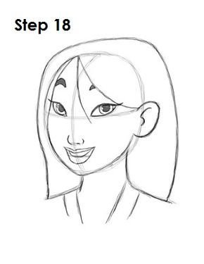 Как нарисовать Мулан поэтапно