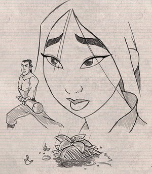 Зарисовки к фильму Мулан