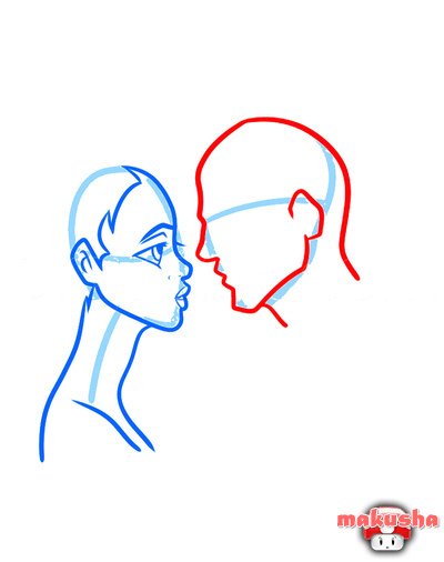 Рисовать влюбленных поэтапно